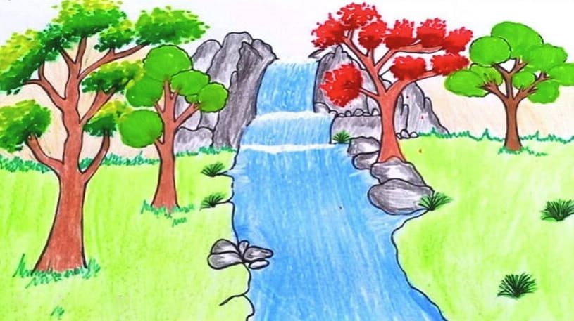 huong-dan-ve-tranh-de-tai-phong-canh-lang-que-don-gian-cho-hoc-sinh